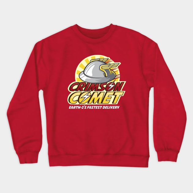 Crimson Comet Delivery Crewneck Sweatshirt by normannazar